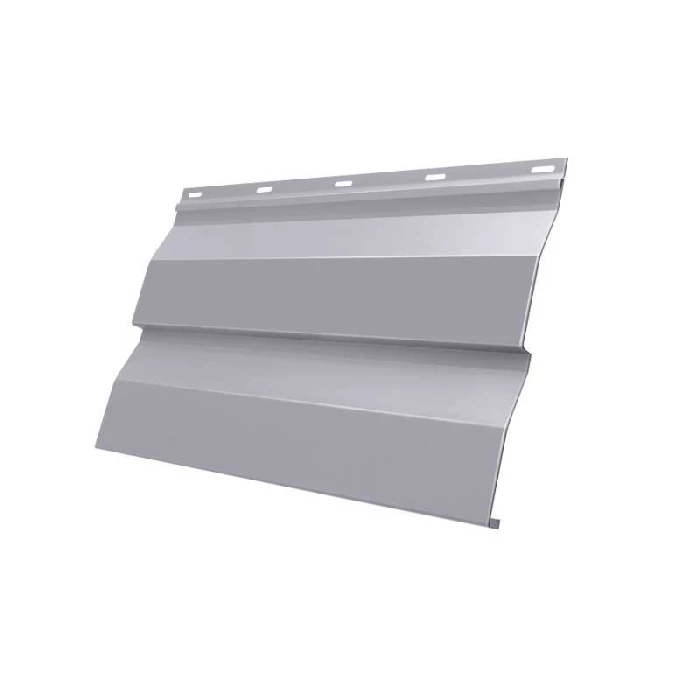 Металлический сайдинг Grand Line Корабельная Доска 0.45 мм Drap с пленкой RAL 7004 сигнальный серый