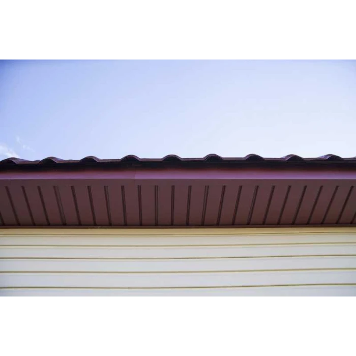 Софит металлический без перфорации 0,5 Velur с пленкой RAL 9003 сигнальный белый