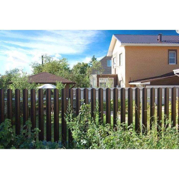 Штакетник П-образный В фигурный Grand Line 0,43 Полиэстер RAL 8017 Шоколад